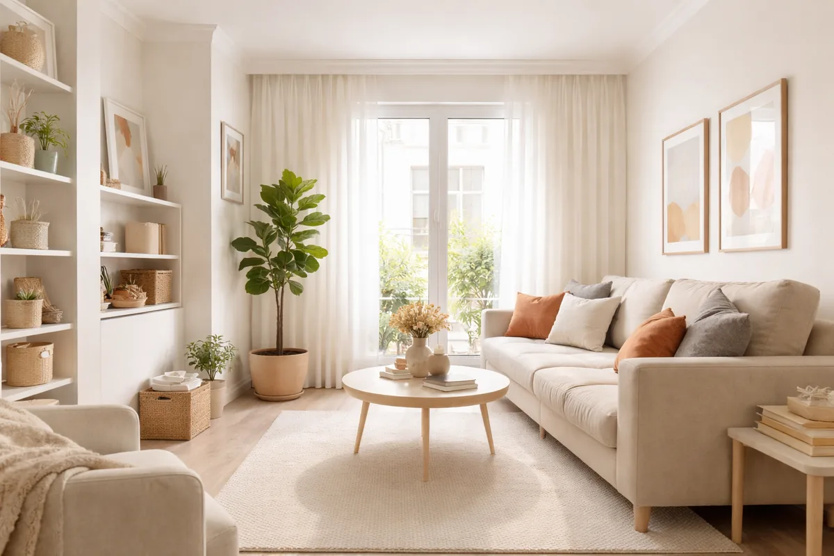 Comment choisir des couleurs pour agrandir visuellement un petit salon