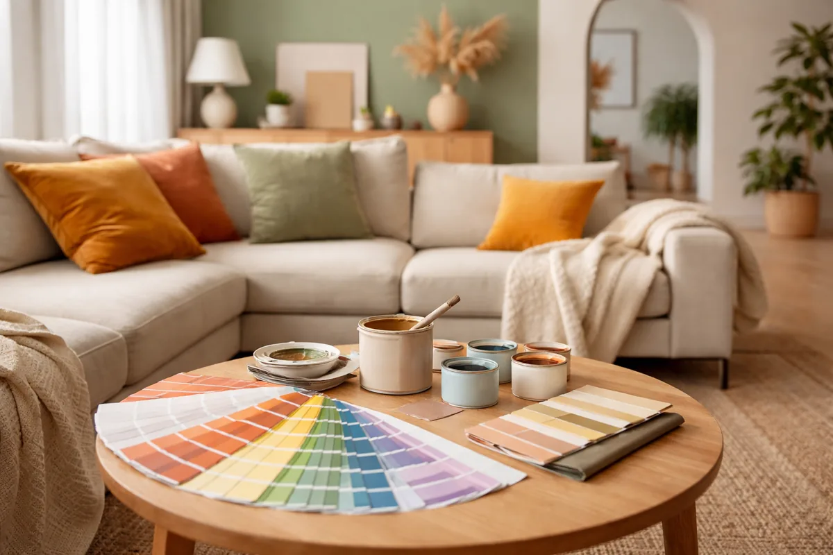 Comment choisir les couleurs de peinture pour la décoration de votre salon